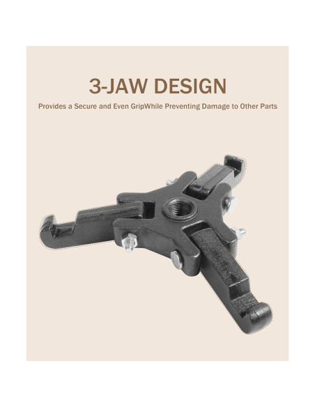 Extractor de Amortiguador Armónico bylikeho 3 Garras 1.74 kg