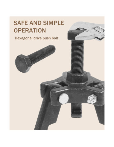 Extractor de Amortiguador Armónico bylikeho 3 Garras 1.74 kg