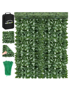 Pantalla de Privacidad AUTODECO 252x151 cm Hiedra Artificial