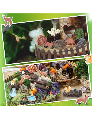 Kit de Accesorios de Jardín en Miniatura Chunful - 45 Piezas