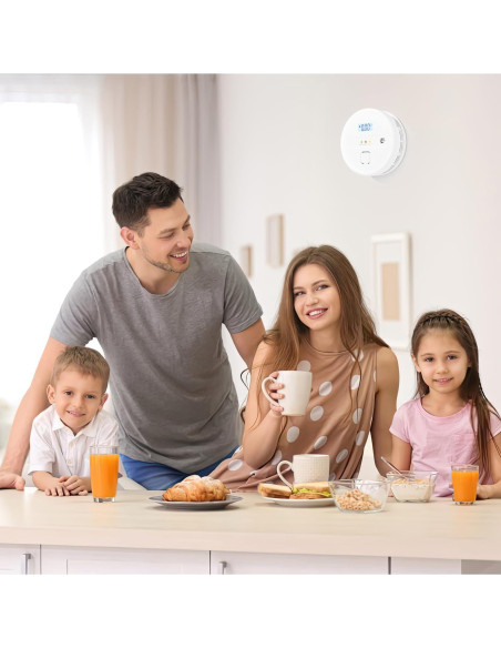 Detector de Humo y Monóxido Soewolit 4 Paquetes 85 dB Detector de Humo y Monóxido Soewolit 4 Paquetes 85 dB