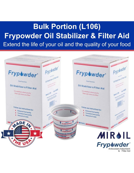 MirOil L106 Polvo Estabilizador de Aceite 8 Galones