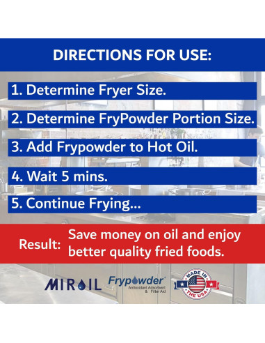 MirOil L106 Polvo Estabilizador de Aceite 8 Galones