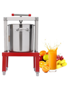 Prensa de Miel DYRABREST 13.25L Acero Inoxidable Rojo