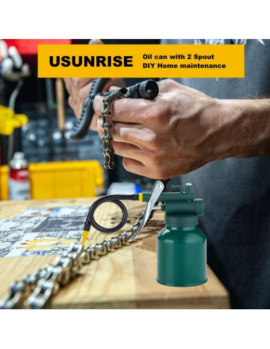 Botella de Aceite USUNRISE 236ml con Bomba y Pico Flexible