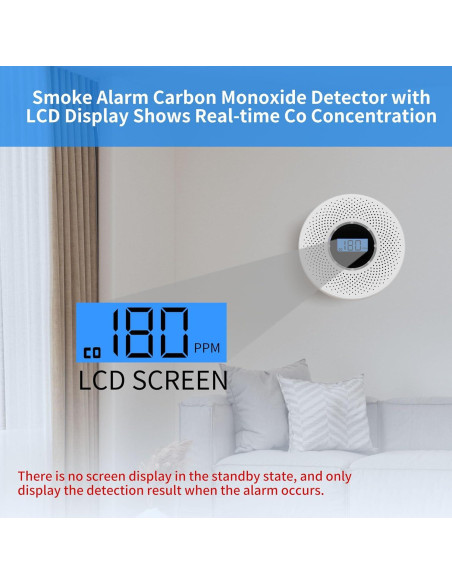 Detector de Humo y Monóxido Coreel JKD-540COM Batería 181g Detector de Humo y Monóxido Coreel JKD-540COM Batería 181g