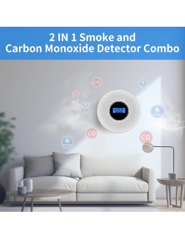 Detector de Humo y Monóxido Coreel JKD-540COM Batería 181g