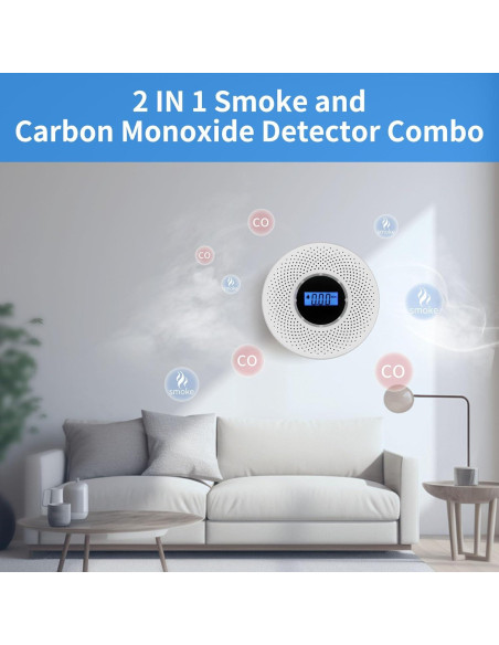 Detector de Humo y Monóxido Coreel JKD-540COM Batería 181g Detector de Humo y Monóxido Coreel JKD-540COM Batería 181g