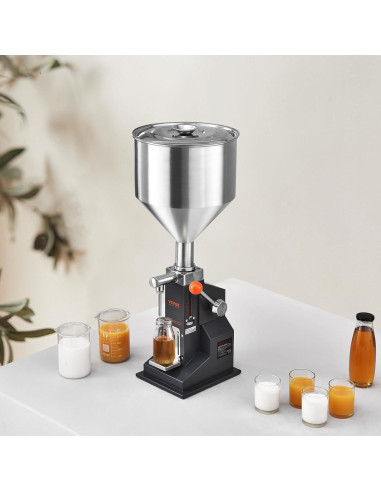 Máquina de Llenado Manual VEVOR 5-50ml Acero Inoxidable