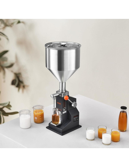 Máquina de Llenado Manual VEVOR 5-50ml Acero Inoxidable