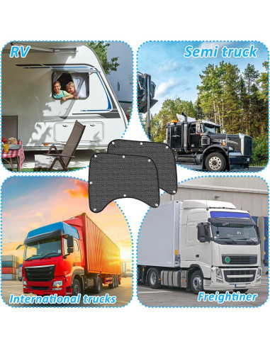 Sombrillas Laterales para Ventanas de Camiones Semi Sibosen 60x55cm