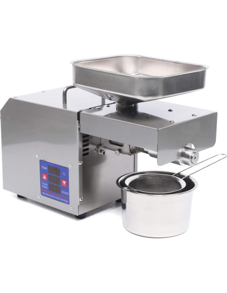 Prensa de Aceite Automática HinLIaDa 600W Acero Inoxidable
