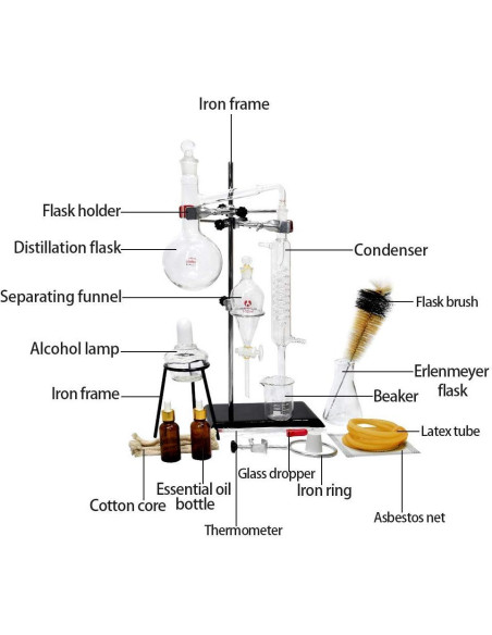 Kit de Destilación de Aceites Esenciales 500ml - Aimee