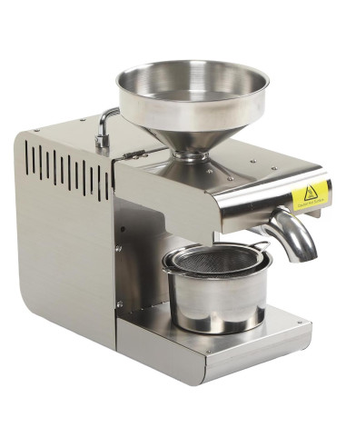 Prensa de Aceite Luqeeg T1 Acero Inoxidable 7500g 110V