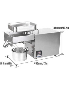 Prensa de Aceite DNYSYSJ 3L Acero Inoxidable Automática 2