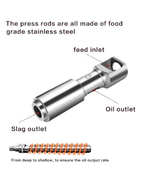 Prensa de Aceite DNYSYSJ 3L Acero Inoxidable Automática