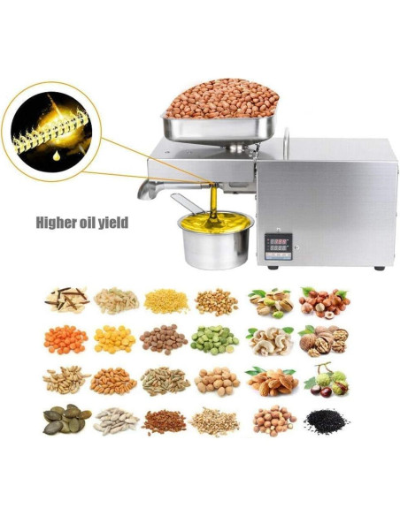 Prensa de Aceite DNYSYSJ 3L Acero Inoxidable Automática