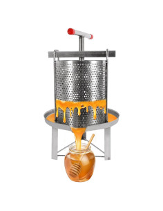 Prensa Manual de Vino y Frutas FairyPagoda 10L Acero Inoxidable