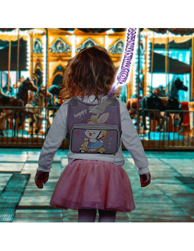 Accmor Arnés Antipérdida para Niños Pequeños Conejo Púrpura