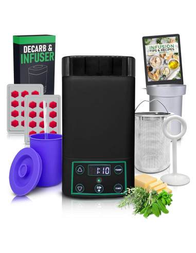 Decarboxilador y Infusor Alpha420 EdiOven 1 oz con Moldes