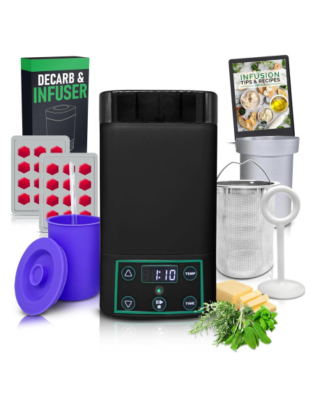 Decarboxilador y Infusor Alpha420 EdiOven 1 oz con Moldes