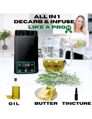 Decarboxilador y Infusor Alpha420 EdiOven 1 oz con Moldes