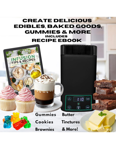 Decarboxilador y Infusor Alpha420 EdiOven 1 oz con Moldes