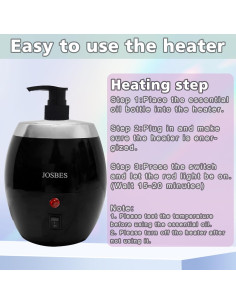 Calentador de Aceite de Masaje JOSBES MOW01-B 250ml Negro 2