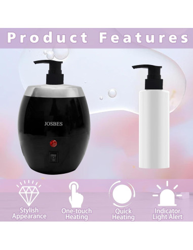 Calentador de Aceite de Masaje JOSBES MOW01-B 250ml Negro