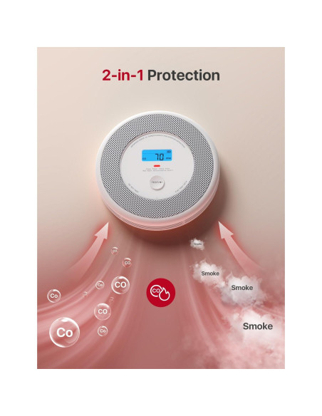 Detector de Humo y CO X-Sense XP0A-SR con Alerta de Voz