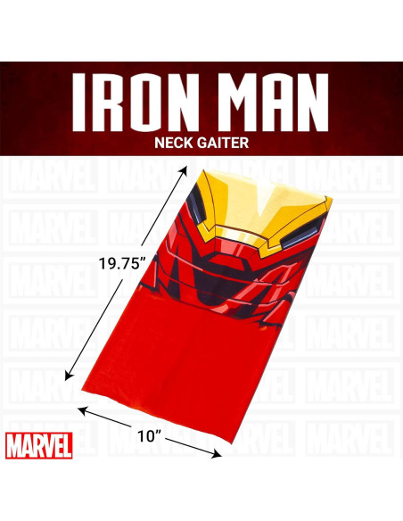 Bufanda Gaiter Cuello Marvel Iron Man Unisex Rojo