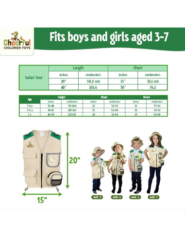 Disfraz de Explorador Infantil Cheerful Children 4-6 años