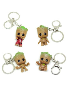 Llavero VNFLY Kc365 Animales Adorables Paquete de 4