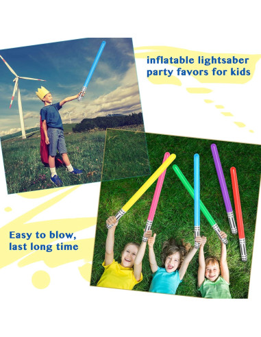 16 Sables de Luz Inflables LIYDE para Fiesta Temática