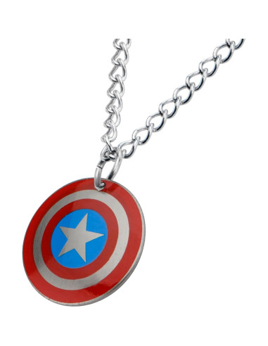Collar Captain America Acero Inoxidable 40 cm Hipoalergénico