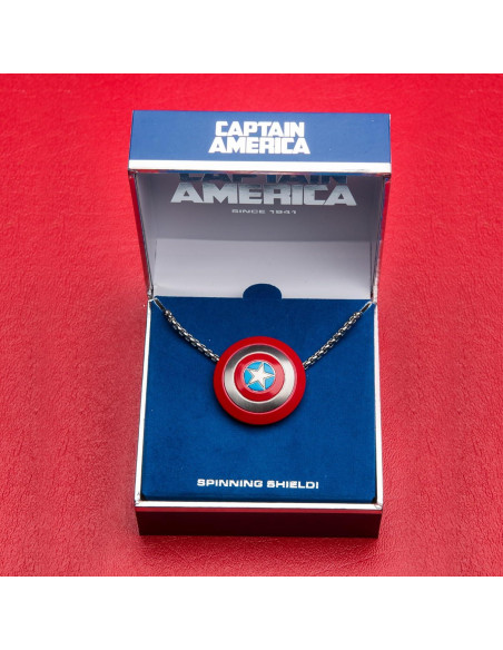 Collar Captain America Acero Inoxidable 40 cm Hipoalergénico