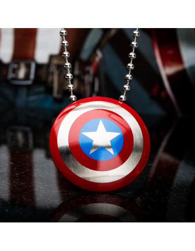 Collar Captain America Acero Inoxidable 40 cm Hipoalergénico