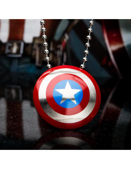 Collar Captain America Acero Inoxidable 40 cm Hipoalergénico