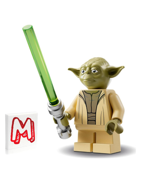 LEGO Star Wars Minifigura Yoda con Sable Verde 75360