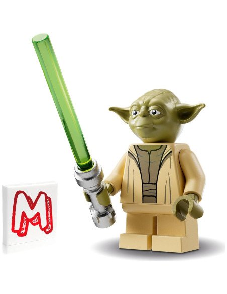 LEGO Star Wars Minifigura Yoda con Sable Verde 75360