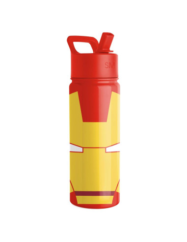 Botella de Agua Simple Modern Iron Man 18oz Aislada