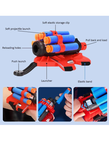 Juego de Lanzador de Muñeca Vinciph 2 Piezas para Niños