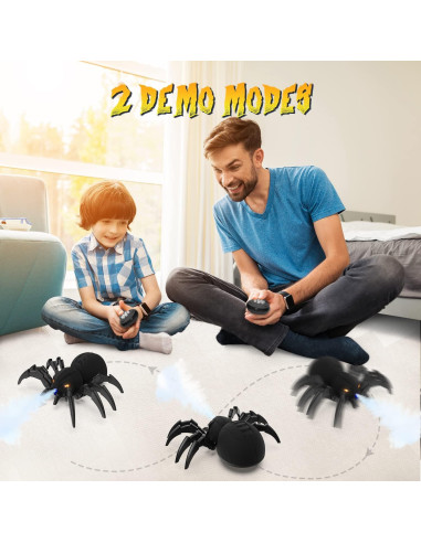 Araña Control Remoto DEERC con Spray y Luces LED