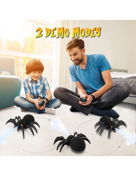 Araña Control Remoto DEERC con Spray y Luces LED