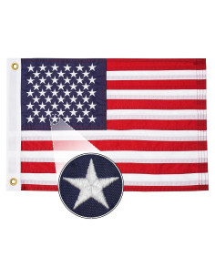 FLAGWIN Bandera Americana 30x45 cm para Barco Nylon Resistente