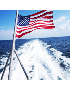 FLAGWIN Bandera Americana 30x45 cm para Barco Nylon Resistente 2