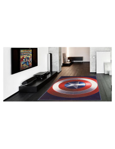 Alfombra de Área Gertmenian Capitán América 137x198 cm Antideslizante