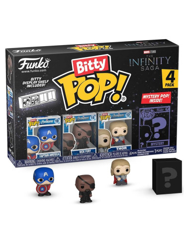 Funko Bitty POP! Marvel - Capitán América + Figura Sorpresa