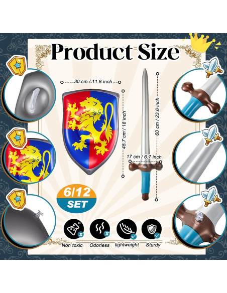 Conjunto de Fiesta Caballero Inflable 12 Pcs Poen