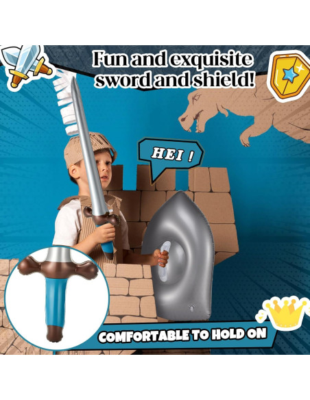 Conjunto de Fiesta Caballero Inflable 12 Pcs Poen